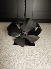 Small 4 Blade Stove Fan for Wood Burners & Multi Fuel Gas Stoves Heat Powered