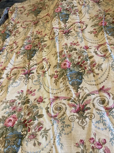 Gorgeous pair vintage linen - pair, of