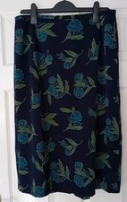 Eastex Heirloom Skirt Navy/Floral Size 20