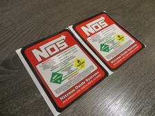 X2 NOS Stickers Decals 80mm X