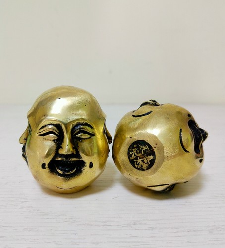 2pc old gold color brass - brass, 4