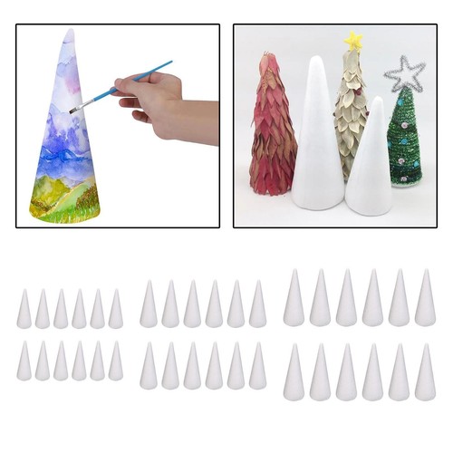 Pieces craft foam cones - 12,