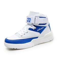 NEW MENS BLUE / WHITE FAUX