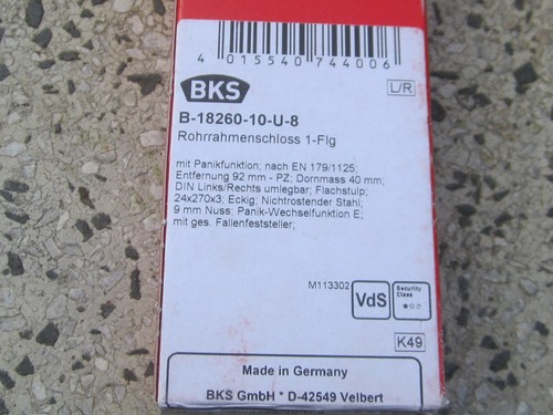 Panic lock mandrel bks - mandrel, 1826