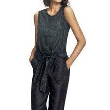 Ladies Denim Dungarees Casual Playsuit Womens Jumpsuit Size 8 10 12 14 16 18