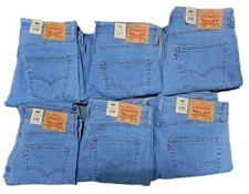 Levis 512 Men's Slim Taper Fit Stretch Denim Light Blue Jeans All Sizes