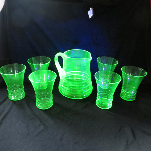 Vintage uranium glass - uranium, 6