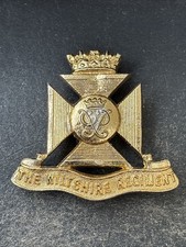 The Wiltshire Regiment British Army, Anodised Aluminium, Stay bright, Cap Badge.
