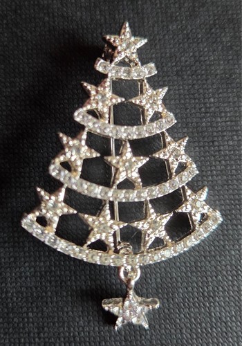 Vintage christmas tree - christmas, brooch