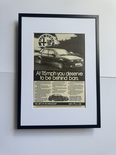 Framed 1984 alfa - 1984, romeo