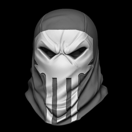 Punisher noir mask - noir,