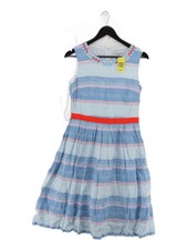 Kew 159 A-Line Midi Dress UK12 in Blue