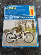 HONDA FOUR STROKE MOPEDS 49cc PC &PF OHV Models 1970 On Owners Workshop Manual