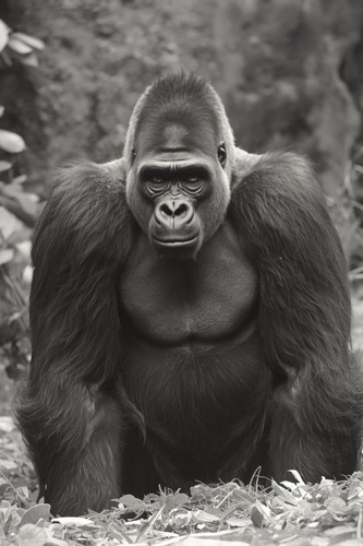 Silverback gorilla zoo - silverback,