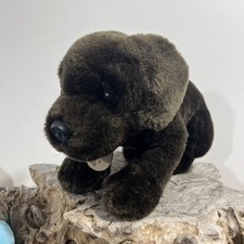 HARLEY Soft Plush Chocolate Brown Labrador Retriever Puppy Dog Collar Name Tag