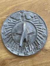 Antique Lead Sundial Garden Gardenalia Collectable