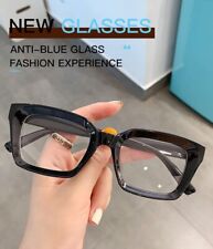 Mens Womens Retro Clear Lens