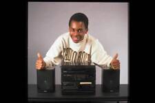 TV presenter Andi Peters with a Bush hi-fi system 1988 TV Old Photo