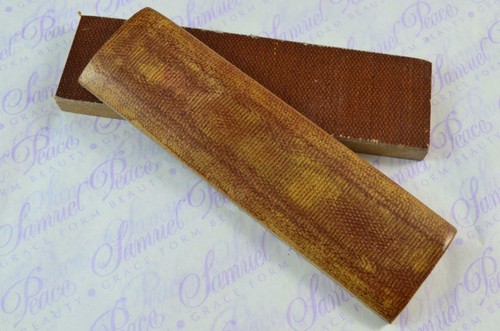 Pair golden brown canvas - of,