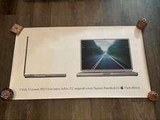 Vtg 2001 Apple Poster G4 PowerBook Think Different Promo 23''x40” Computer Mac