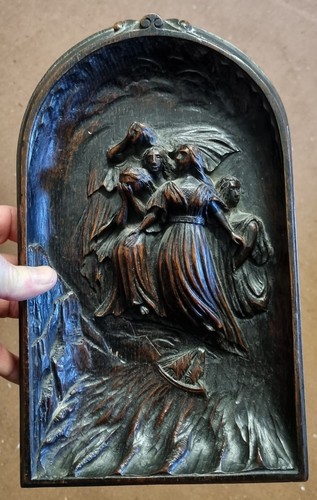Good georgian carved oak - carved,