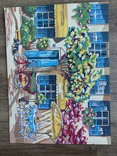 ‘Summer Feel’ Beautiful hand painted by numbers. Perfect  Condition 