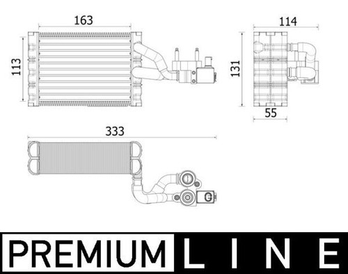 Mahle ae162000p evaporator - ae162000p,