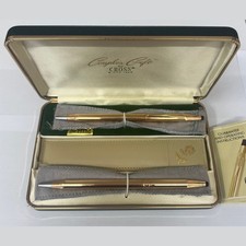 Vintage Rose Gold Cross Century pen and pencil (RARE his and hers set)