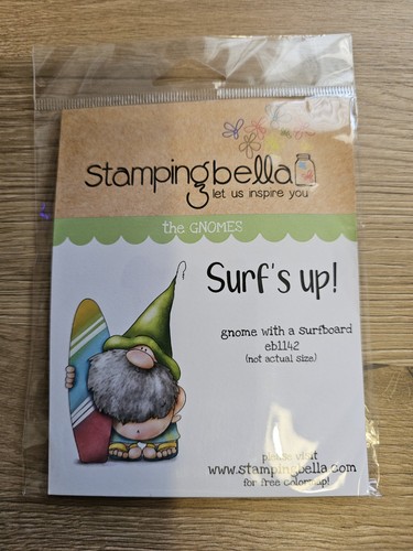Stamping bella gnome with - bella,