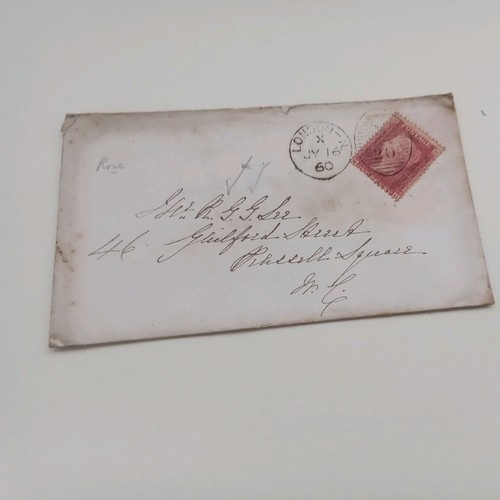 1860 victoria penny red on - penny,