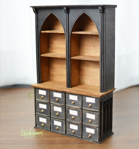 Magician cabinet bookcase 12 - bookcase, 1:12