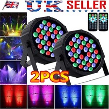 2Pcs Par Lights RGB 36 LED