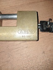 Used ABUS Solid Heavy Brass 82/90 Padlock With Three Keys ?