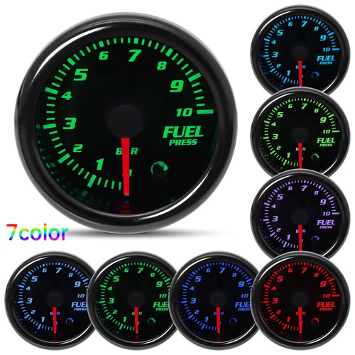 52mm colors led - 2", 0-10bar