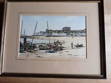 Colin Bradley Print Broadstairs Kent Harbour Seaside