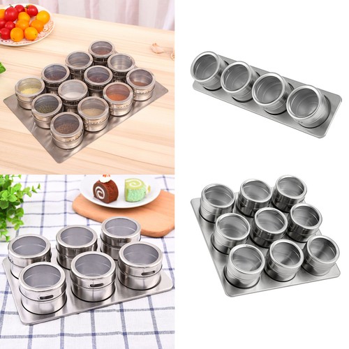 Magnetic spice rack 12pcs - magnetic,
