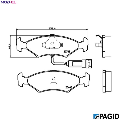 Brake pad set - brake,