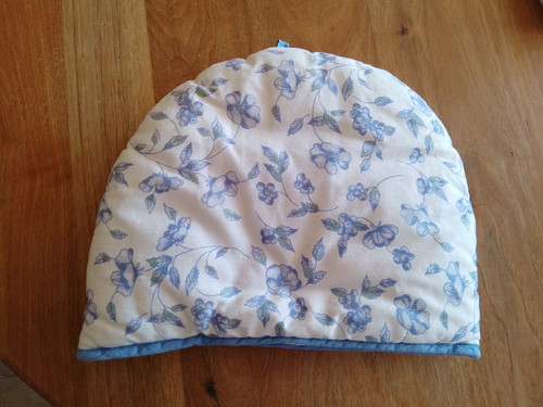 Bhs cotton blue white floral - white,