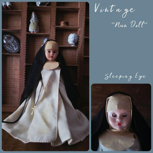 Vintage nun doll - nun,