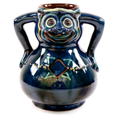 Blanche Vulliamy Torquay Pottery Grotesque Goblin Vase h15cm Circa 1905