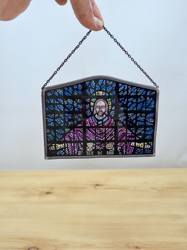 Vintage 1970s stained - stained, glass