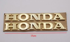 2PCS Gold 3D Motorcycles Honda