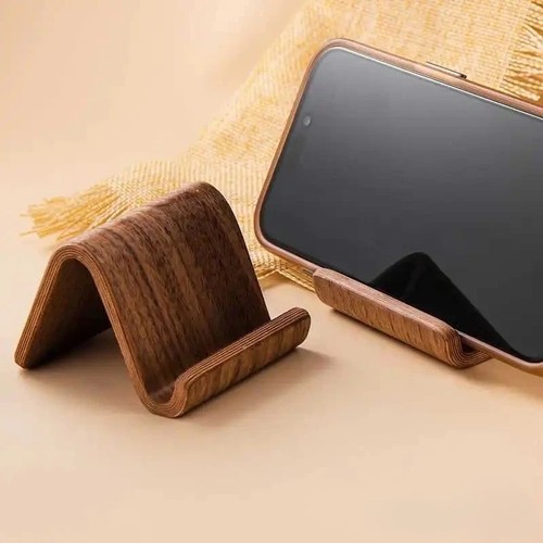 Wooden phone stand - wooden,