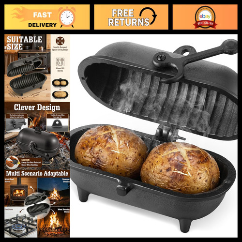 Cast iron baked potato cooker - potato,