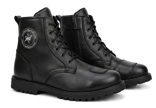 Mens leather sneaker motorbike - sneaker,