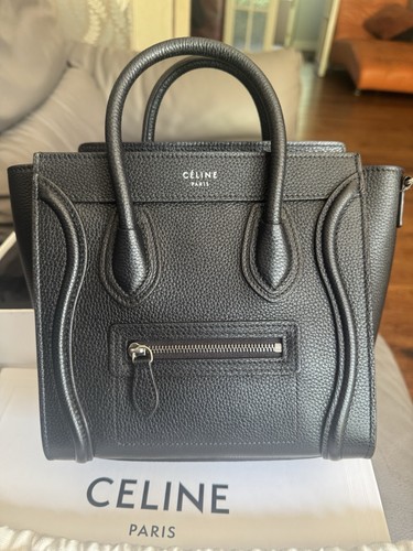 Celine nano luggage grained - nano, in
