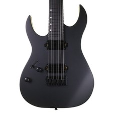Spira S-407 MBK 7-String Electric Guitar, Satin Black, Left Handed (NEW)