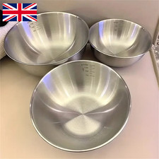 Stainless Steel Mixing Bowl Set 1/3pcs Large Capacity Cooking Baking Kitchen UK