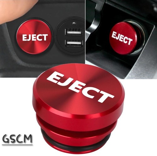 Eject button red - red, metal