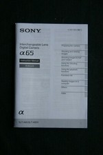 Sony Alpha a65 Instruction Manual Very Good Condition No. 8